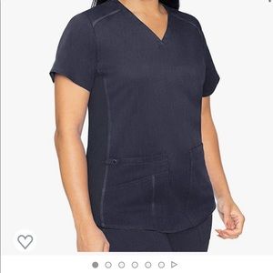 MedCouture Indigo Heather scrub set (XS Top/XSP Bottom)